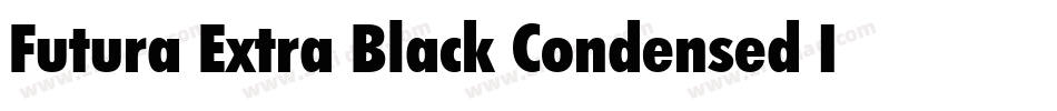 Futura Extra Black Condensed Italic BT字体转换